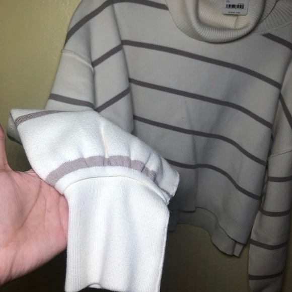 Free people Paulie Long sleeve Sweater In Moonbeam Combo size XS - Picture 4 of 10